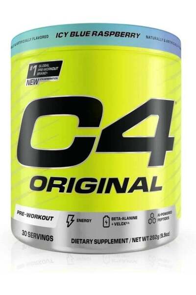 Cellucor مسحوق C4 الأصلي قبل التمرين - بنكهة التوت الأزرق الثلجي، 30 حصة