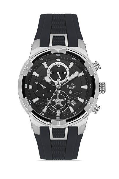 Platin Pierre Sa-Pl-1113Gd-J2 Silicone Cord Functions Active Men's Wristwatch