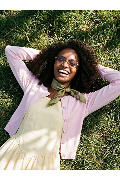 LC Waikiki Rmz Gi̇yi̇m Farkiyla Zero Roba Collar Bowknot Women's Knitwear Car...