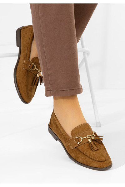 B T Shoes Γυναικεία μοκασίνια Reeia ταμπά