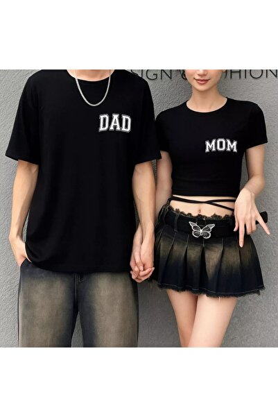 darkopia Unisex Dad and Mom Printed Lover Couple Combination Design Oversize ...