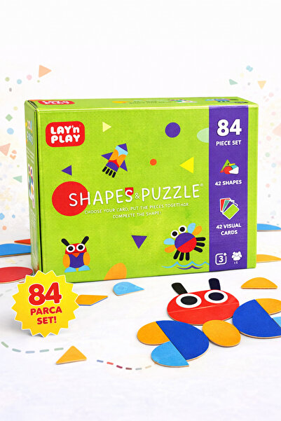 Gargamel Montessori Shapes Puzzle Kart Oyunu | Şekil Tamamlama Eğitici Zeka O...