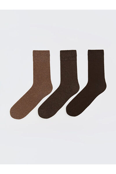 LC Waikiki Rmz Gi̇yi̇m Farkiyla Men's Socks 3-Piece Set