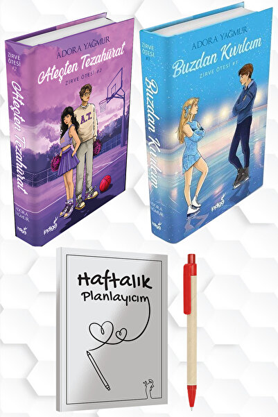 İndigo Kitap ADORA YAĞMUR-ATEŞTEN TEZAHÜRAT-BUZDAN KIVILCIM CİLTLİ+KİTAP OKUM...
