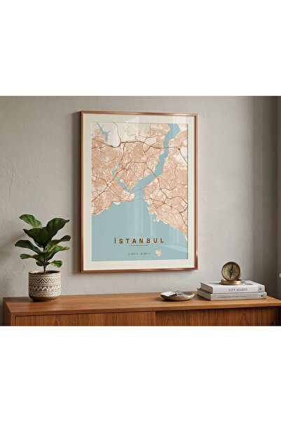 Cartono Maps Kişiye Özel Şehir Haritası Posteri
