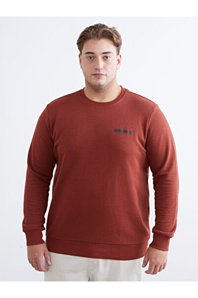 LC Waikiki RMZ GİYİM FARKIYA سويت شيرت رجالي مطبوع بياقة روبا