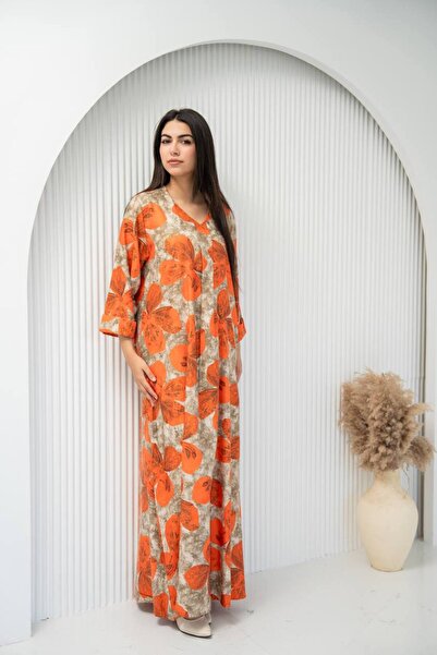 Graciana Women's Jalabiya - Floral Print Casual Maxi