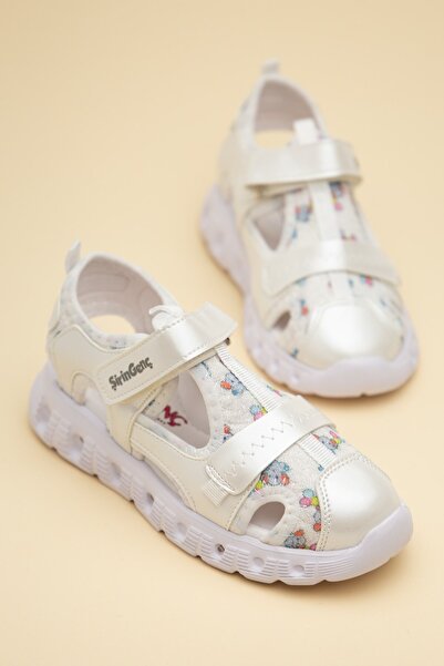 Dilimler Ayakkabı Şirinbebe Orthopedic Girls' Sandals with Lighted Sole and V...