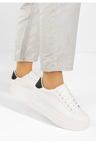 B T Shoes Sneakers με πλατφόρμα Albea V2 λευκά