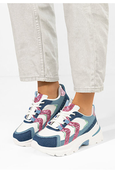 B T Shoes Σνίκερς με πλατφόρμα Odinea Τζιν