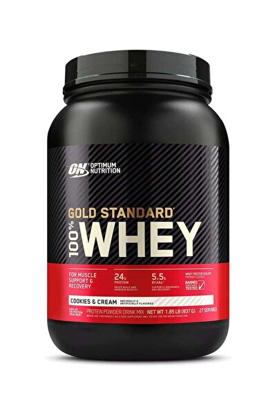Optimum Nutrition Whey Protein Gold Standard 100% - Cookies and Cream Flavor ...