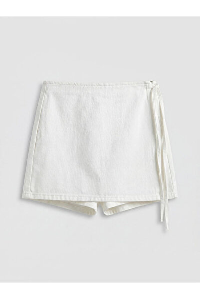 LC Waikiki Rmz Gi̇yi̇m Farkiyla Standardfit Jean Shorts Skirt