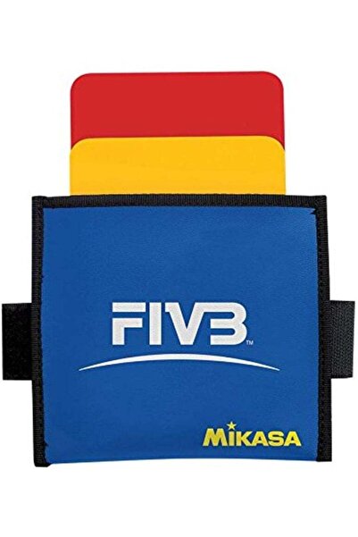 MIKASA بطاقات حكام مباريات الكرة الطائرة، مقاس 4، أحمر/أصفر