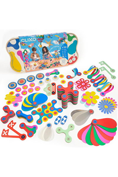 Clixo ® Joc Magnetic De Construit - In Familie (150 Piese)