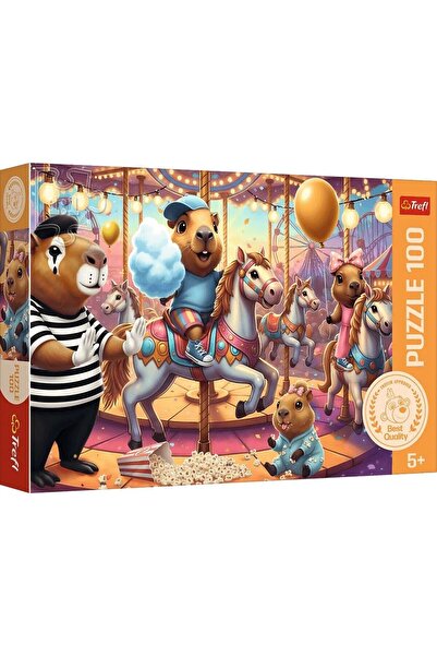 Trefl Puzzle 100 dílků Kapibara na dovolené