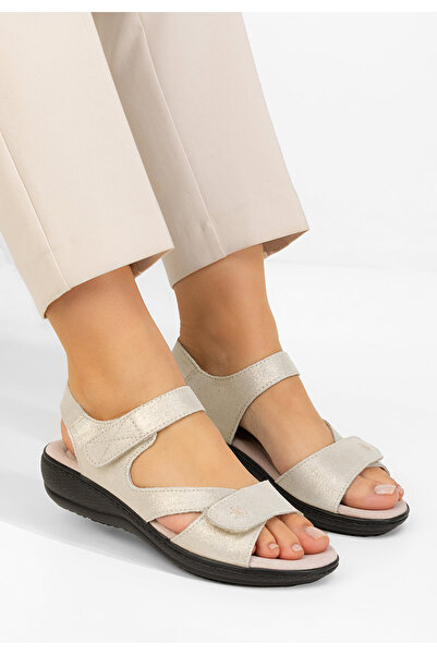 B T Shoes Σανδάλια δερματινα Cruella χρυσα