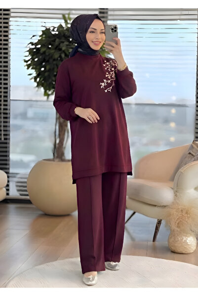 MİMİ Luxury Wear Women's Tracksuit Set Stone Detail