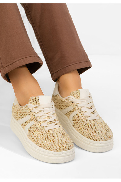 B T Shoes Sneakers γυναικεια Zareena μπεζ