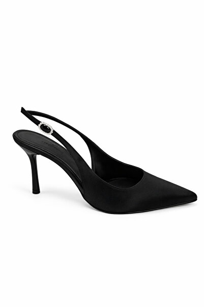 STRASWANS Elsa Women's Heeled Satin Shoes Black
