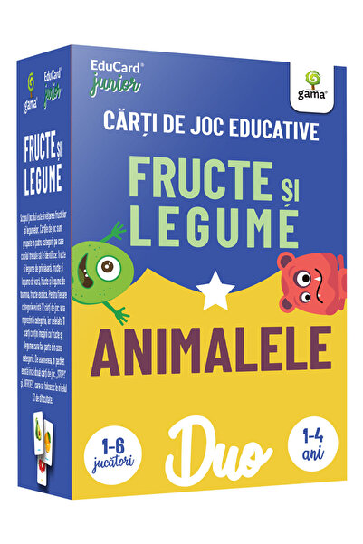 Editura Gama Duocard - Fructe Și Legume - Animalele