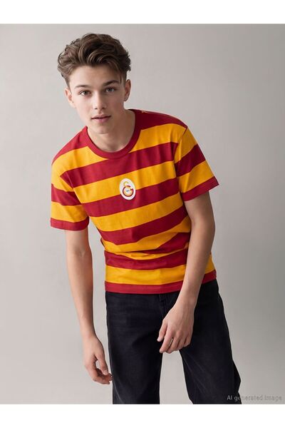 LC Waikiki Crew Neck Galatasaray Printed Boys' T-Shirt