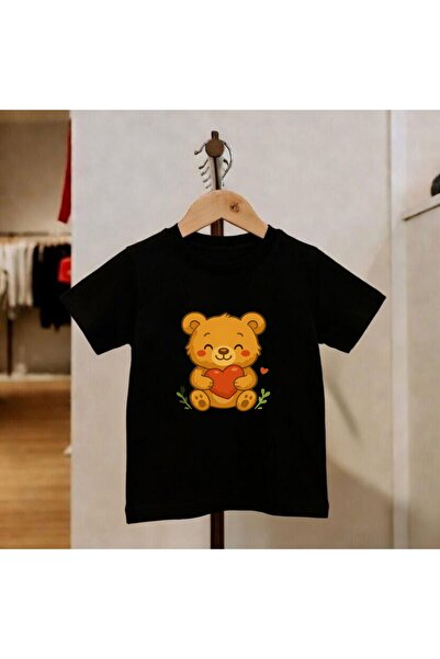 playwear Παιδικό unisex μπλουζάκι με στάμπα αρκουδάκι, 100% βαμβάκι, με λαιμό...