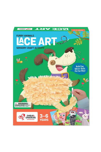 Chalk and Chuckles Arta Cu Sireturi Pufoase - Animalute Haioase