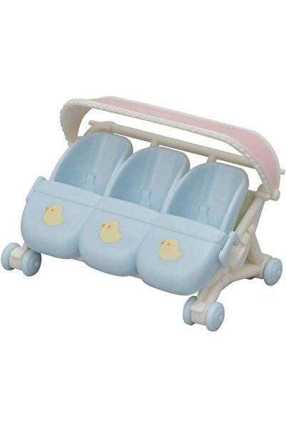 Epoch Sylvanian Families-Carucior Pentru Iepurasi Tripleti