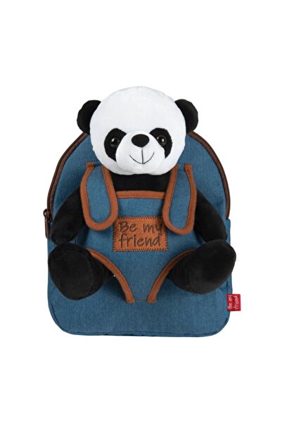 Perletti Τζιν σακίδιο πλάτης με αφαιρούμενο λούτρινο αρκουδάκι