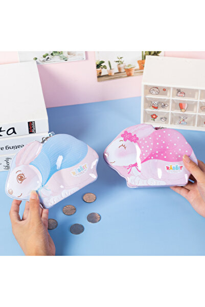Livava حصالة نقود معدنية على شكل أرنب - صندوق توفير للأطفال مع قفل ومفتاح بال...