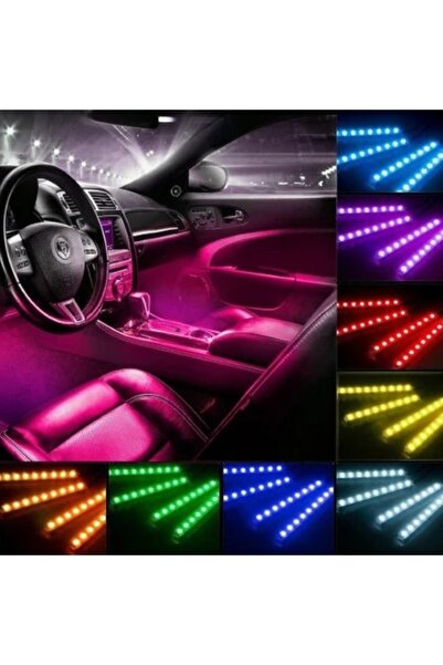 AHMET OTOMOTİV Ayak Altı LED RGB Işık Araç Içi ve Ev Aydınlatma Sese Duyarlı ...