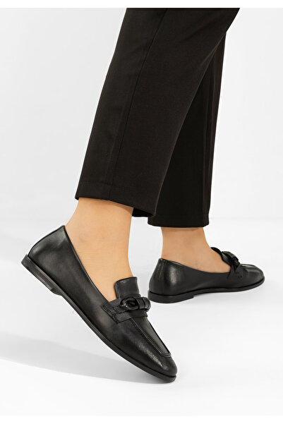 B T Shoes Μοκασίνια γυναικεια δερματινα Meltana μαύρα