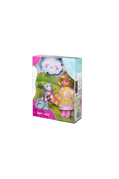 Simba Eiv Love Set Plimbare In Ploaie Papusa Si Catel 12Cm