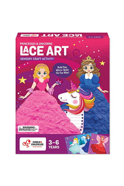 Chalk and Chuckles Arta Cu Sireturi Pufoase - Printese & Unicorni