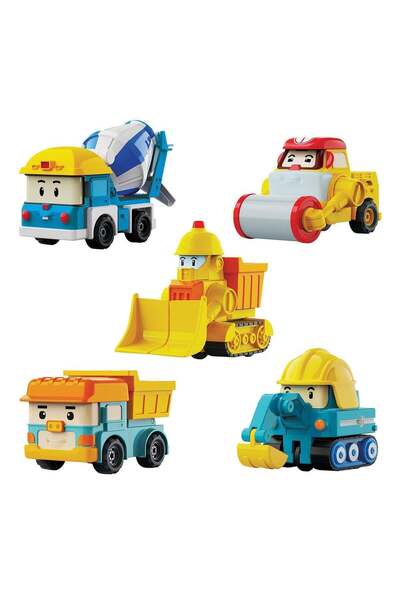 Genel Markalar Mullurg Urg01 Poli Mrt-761 Robocar Poli Mini İnşaat Araçları 5...