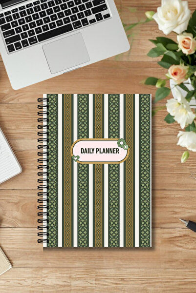 Burak Baskı Tasarım Ethnic Pattern - A5 Size Daily Planner, Daily Planner, to...