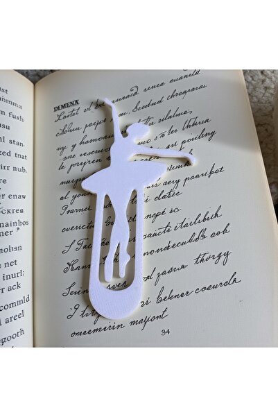 Major Hobi Ballerina Paperclip Set of 6 Decorative Bookmarks and Paper Holder...