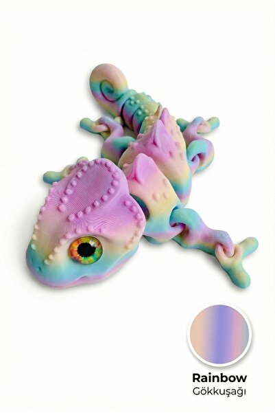 3D Printer Chameleon: Moving Joints, Silk PLA and Wonderful Color Transitions-Educational & Stress Toy