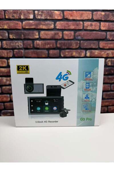 Navitonex 4G Sim Kartlı 4K Araç İçi Kamera Ön Arka Kayıt GPS Dash Cam G3
