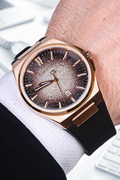 Quantum Special Design 10 Atm Sapphire Glass Silicone Cord Steel Case Men's W...