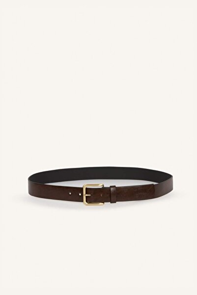 DeFacto Women's Rectangular Buckle Faux Leather Jean Belt H7852Axns