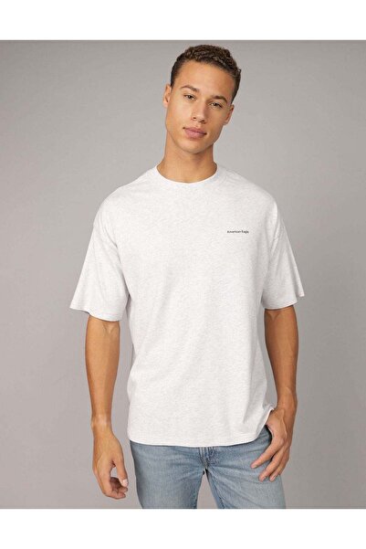 AMERICAN EAGLE تي شيرت جرافيكي بشعار AE كبير الحجم