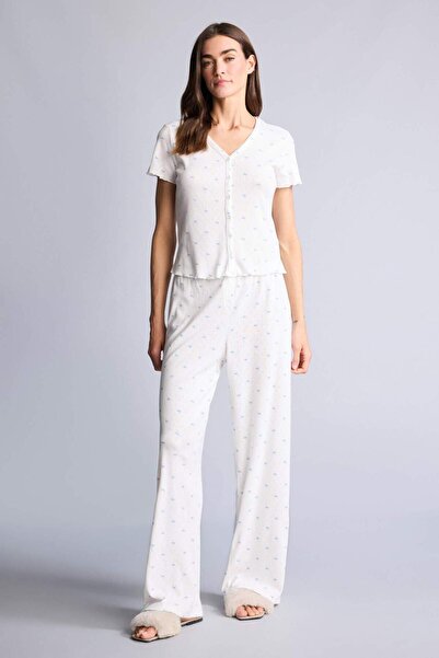 DeFacto Floral Pajama Bottoms G4626Ax26Sm