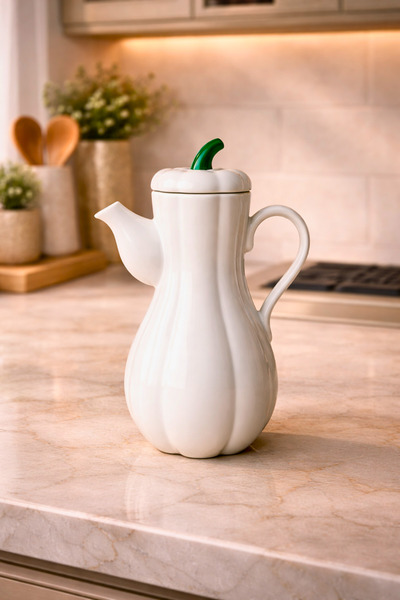 Woodcept. Single White Porcelain Pumpkin Design Vacuum Pumpkin Series Premium...