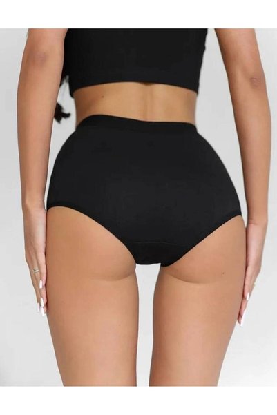 PİAURA High Waist Gathering Women's Panties Flexible Breathable Body Shaper Comfortable 3-Piece Set