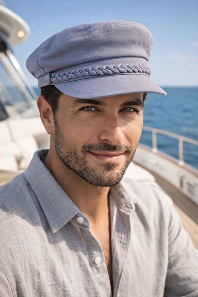 FELLMENS Smoked Accessory Detailed Cotton Sailor Captain Men's Hat