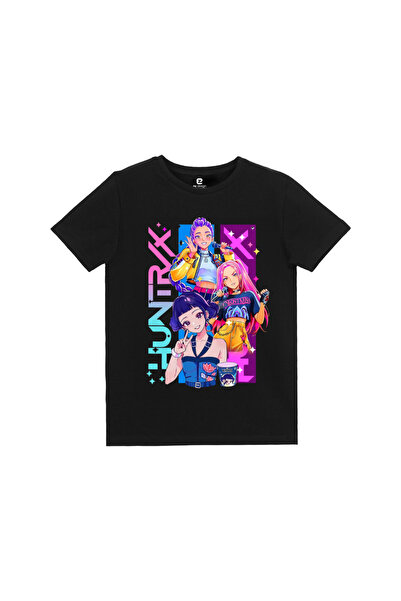 EZ Design تي شيرت للأطفال بتصميم مطبوع من K-pop Huntrix