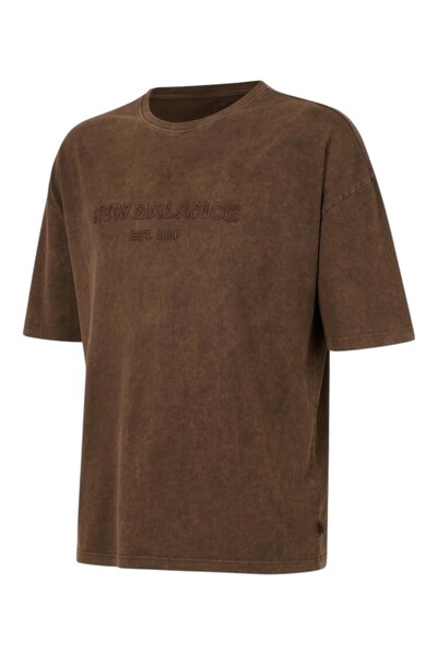 New Balance Ανδρικό μπλουζάκι καφέ χρώματος Nb Lifestyle Mnt1622-brw