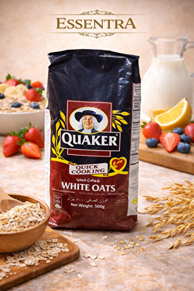 Essentra Home Quaker Hızlı Pişen Yulaf Ezmesi 500 g Sağlıklı Kahvaltılık fitn...