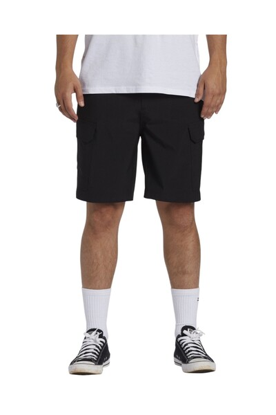 BİLLABONG Ανδρικό μαύρο σορτς Surftrek Transport Cargo Ebytk03003-blk